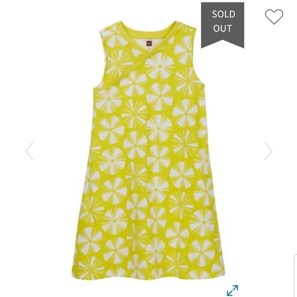 NWT tea collection urchin wrap neck dress size 8